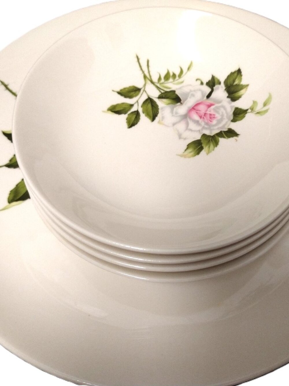 Floral Dinner Plates With Saucer Nice Adding For Kitchen